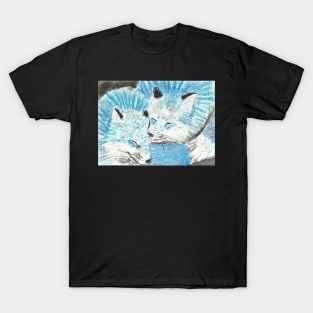 Sweet Blue foxes T-Shirt